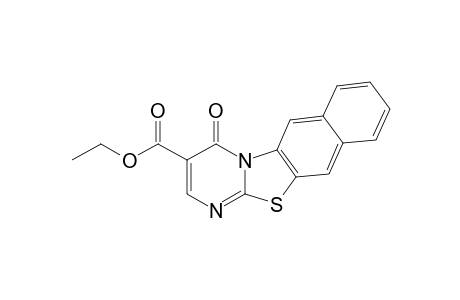 11-oxo-11H-naptho[1',2':4,5]thiazolo[3,2-a]pyrimidine-10-carboxylic acid, ethyl ester