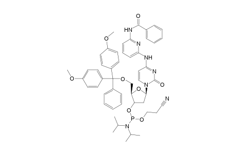 N4-(N6-Benzoyl-6-aminopyridin-2-yl)-5'-dimethoxytrityl-2'-deoxycytidine 3'-O-(2-cyanoethyl)-N,N-diisopropylaminophosphoramidite)