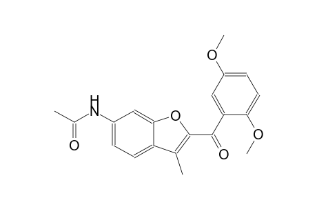 acetamide, N-[2-(2,5-dimethoxybenzoyl)-3-methyl-6-benzofuranyl]-
