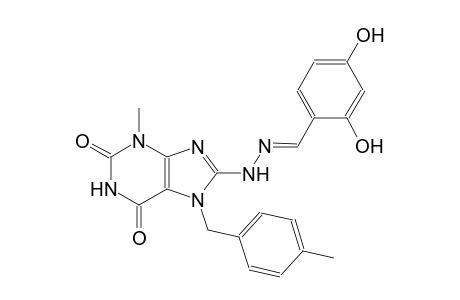 2,4-dihydroxybenzaldehyde [3-methyl-7-(4-methylbenzyl)-2,6-dioxo-2,3,6,7-tetrahydro-1H-purin-8-yl]hydrazone