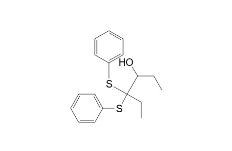3-Hexanol, 4,4-bis(phenylthio)-