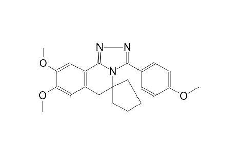 8',9'-dimethoxy-3'-(4-methoxyphenyl)-6'H-spiro[cyclopentane-1,5'-[1,2,4]triazolo[3,4-a]isoquinoline]