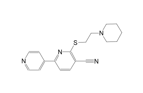 6-((2-(piperidin-1-yl)ethyl)thio)-[2,4'-bipyridine]-5-carbonitrile