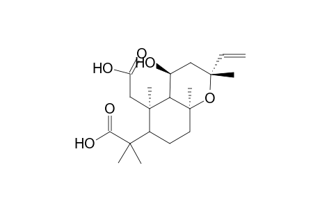 ent-11.alpha..-Hydroxy-2,3-seco-13-epi-manoyl oxide-2,3-dioic acid