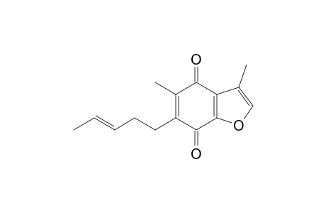 2-(3'-PENTENYL)-3,7-DIMETHYL-BENZOFURAN-1,4-DIONE