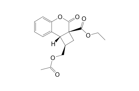 Ethyl rel-(1R,2aR,8bR)-1-Acetoxymethyl-1,2,2a,8b-tetrahydro-3-oxo-3H-benzo[b]cyclobuta[d]pyran-2a-carboxylate