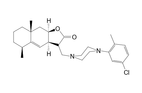 (3aR,5S,8aR,9aR)-3-[[4-(5-chloranyl-2-methyl-phenyl)piperazin-1-yl]methyl]-5,8a-dimethyl-3,3a,5,6,7,8,9,9a-octahydrobenzo[f][1]benzofuran-2-one