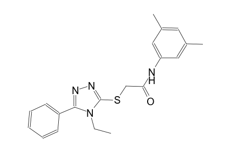 N-(3,5-dimethylphenyl)-2-[(4-ethyl-5-phenyl-4H-1,2,4-triazol-3-yl)sulfanyl]acetamide