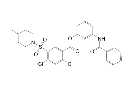 benzoic acid, 2,4-dichloro-5-[(4-methyl-1-piperidinyl)sulfonyl]-, 3-(benzoylamino)phenyl ester