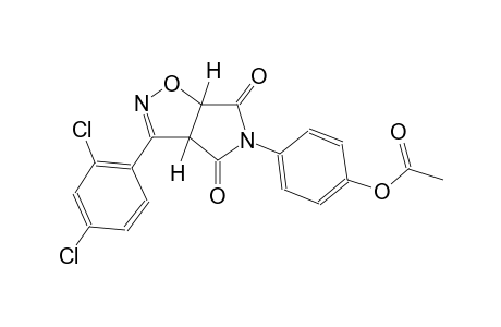 4-[(3aR,6aS)-3-(2,4-dichlorophenyl)-4,6-dioxo-3a,4,6,6a-tetrahydro-5H-pyrrolo[3,4-d]isoxazol-5-yl]phenyl acetate