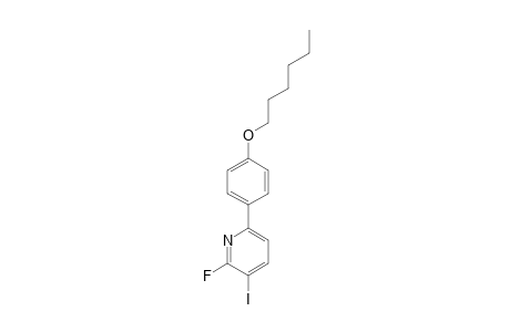 2-FLUORO-3-IODO-5-(4-N-HEXYLOXYPHENYL)-PYRIDINE