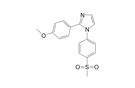 2-(4-METHOXYPHENYL)-1-[(4-METHYLSULFONYL)-PHENYL]-1H-IMIDAZOLE