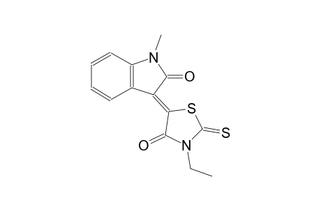 (3Z)-3-(3-ethyl-4-oxo-2-thioxo-1,3-thiazolidin-5-ylidene)-1-methyl-1,3-dihydro-2H-indol-2-one