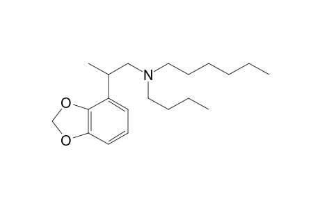 N-Butyl-N-hexyl-2-(2,3-methylenedioxyphenyl)propan-1-amine