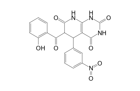 6-[(2-Hydroxyphenyl)carbonyl]-5-(3-nitrophenyl)-5,8-dihydropyrido[2,3-d]pyrimidine-2,4,7(1H,3H,6H)-trione