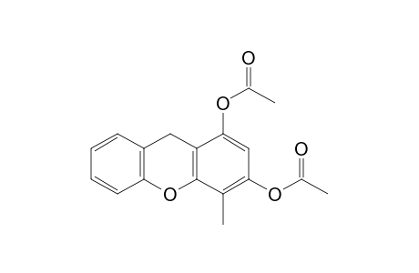 9H-Xanthene-1,3-diol, 4-methyl-, diacetate