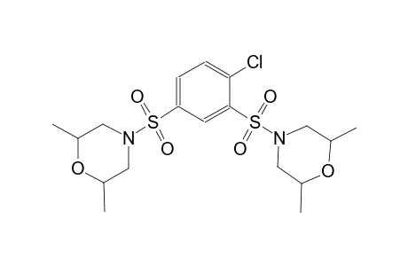 morpholine, 4-[[2-chloro-5-[(2,6-dimethyl-4-morpholinyl)sulfonyl]phenyl]sulfonyl]-2,6-dimethyl-