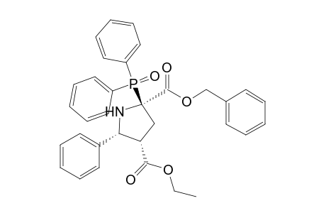 (2.alpha.,4.alpha.,5.alpha.)-(+-)-4-Ethyl 2-Phenylmethyl 2-(diphenylphosphinoyl)-5-phenyl-2,4-pyrrolidinedi-carboxylate