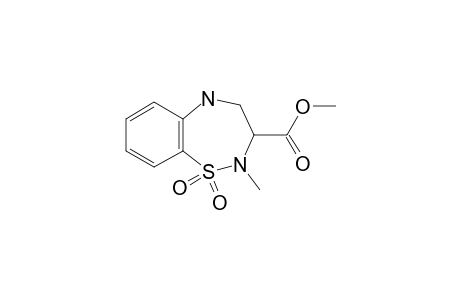 1,1-diketo-2-methyl-4,5-dihydro-3H-benzo[f][1,2,5]thiadiazepine-3-carboxylic acid methyl ester