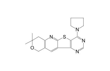 8H-pyrano[3'',4'':5',6']pyrido[3',2':4,5]thieno[3,2-d]pyrimidine, 7,10-dihydro-8,8-dimethyl-4-(1-pyrrolidinyl)-
