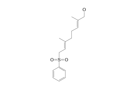 (2E,6E)-2,6-dimethyl-8-(phenylsulfonyl)octa-2,6-dien-1-ol