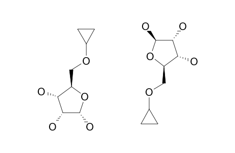 5-O-CYCLOPROPYL-ALPHA/BETA-D-RIBOFURANOSIDE