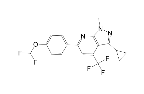 3-cyclopropyl-6-[4-(difluoromethoxy)phenyl]-1-methyl-4-(trifluoromethyl)-1H-pyrazolo[3,4-b]pyridine