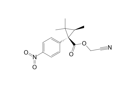 Cyclopropanecarboxylic acid, 2,2,3-trimethyl-1-(4-nitrophenyl)-, cyanomethyl ester, cis-(.+-.)-
