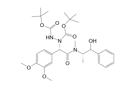 2-(3',4'-Dimethoxyphenyl)-2-[N,N'-bis(1",1"-dimethylethoxycarbonyl)hydrazino-N-(2"-hydroxy-1"-methyl-2"-phenylethyl)-N-methylacetamide