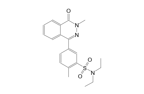N,N-diethyl-2-methyl-5-(3-methyl-4-oxo-3,4-dihydro-1-phthalazinyl)benzenesulfonamide