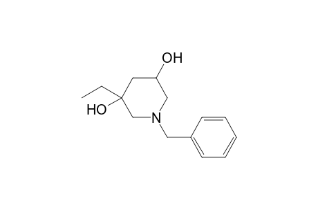 1-Benzyl-3-ethyl-5-hydroxypiperidin-3-ol