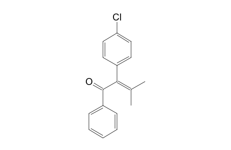 2-(4-Chlorophenyl)-3-methyl-1-phenylbut-2-en-1-one + 1-(4-chlorophenyl)-3-methyl-2-phenylbut-2-en-1-one mixture