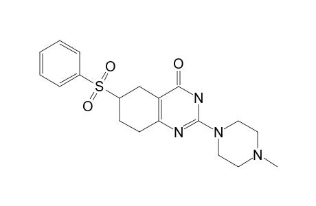 2-(4-METHYLPIPERAZIN-1-YL)-6-(PHENYLSULFONYL)-5,6,7,8-TETRAHYDRO-3H-QUINAZOLIN-4-ONE
