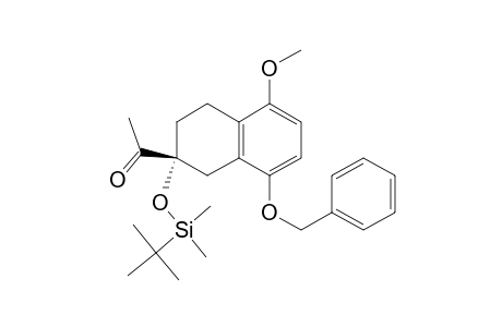 Ethanone, 1-[2-[[(1,1-dimethylethyl)dimethylsilyl]oxy]-1,2,3,4-tetrahydro-5-methoxy-8-(phenylmethoxy)-2-naphthalenyl]-, (R)-
