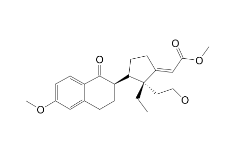 (8-ALPHA,17E)-13-ETHYL-11-HYDROXY-3-METHOXY-9-OXO-18,19-DINOR-9,11-SECOPREGNA-1,3,5(10),17-TETRAEN-21-OIC-ACID-METHYLESTER