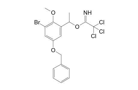 5'-Benzyloxy-3'-bromo-2'-methoxy-.alpha.'-methylbenzyl 2,2,2-trichloroethanimidate