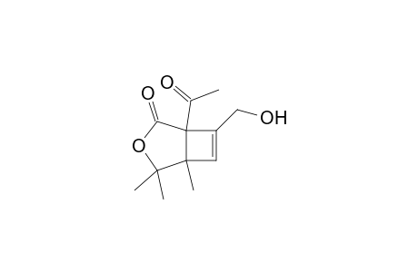 1-Acetyl-4,4,5-trimethyl-7-hydroxymethyl-3-oxabicyclo[3.2.0]hept-6-en-2-one