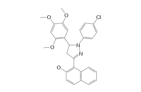 1-[1-(4-CHLOROPHENYL)-5-(2,4,5-TRIMETHOXYPHENYL)-PYRAZOLIN-3-YL]-NAPHTHALEN-2-OL