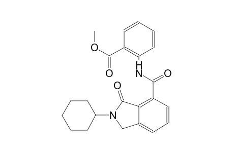 methyl 2-{[(2-cyclohexyl-3-oxo-2,3-dihydro-1H-isoindol-4-yl)carbonyl]amino}benzoate