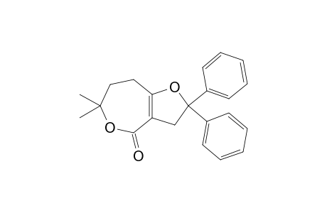 6,6-Dimethyl-2,2-diphenyl-2,3,7,8-tetrahydrofuro[3,2-c]oxepin-4(6H)-one