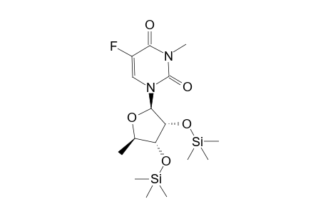 5-fluoro-3-methyl-1-[(2R,3R,4R,5R)-5-methyl-3,4-bis(trimethylsilyloxy)tetrahydrofuran-2-yl]pyrimidine-2,4-dione