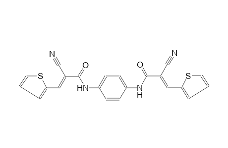 2-propenamide, 2-cyano-N-[4-[[(2E)-2-cyano-1-oxo-3-(2-thienyl)-2-propenyl]amino]phenyl]-3-(2-thienyl)-, (2E)-