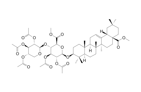 3-O-[BETA-D-XYLOPYRANOSYL-(1->4)-BETA-D-METHYLGLUCURONOPYRANOSYL]-OLEANOLIC-ACID-METHYLESTER-PERACETYLATED