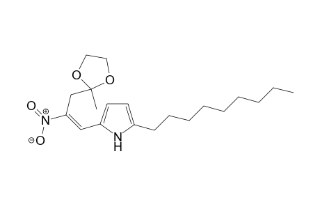 (E)-2-(3-(2-methyl-1,3-dioxolan-2-yl)-2-nitroprop-1-enyl)-5-nonyl-1H-pyrrole