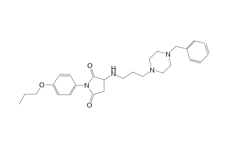 3-{[3-(4-benzyl-1-piperazinyl)propyl]amino}-1-(4-propoxyphenyl)-2,5-pyrrolidinedione