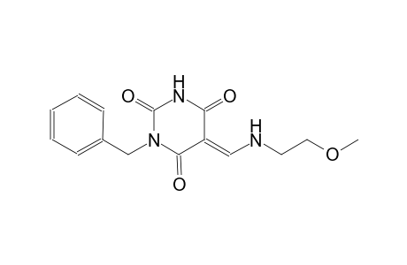 (5E)-1-benzyl-5-{[(2-methoxyethyl)amino]methylene}-2,4,6(1H,3H,5H)-pyrimidinetrione