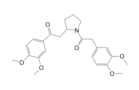 1-(3,4-Dimethoxyphenyl)-2-[1-[(3,4-dimethoxyphenyl)acetyl]pyrrolidin-2-yl]ethanone