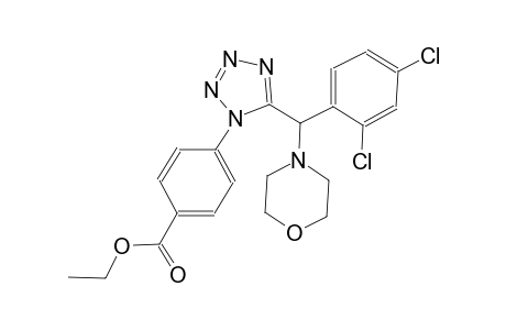 benzoic acid, 4-[5-[(2,4-dichlorophenyl)-4-morpholinylmethyl]-1H-tetrazol-1-yl]-, ethyl ester
