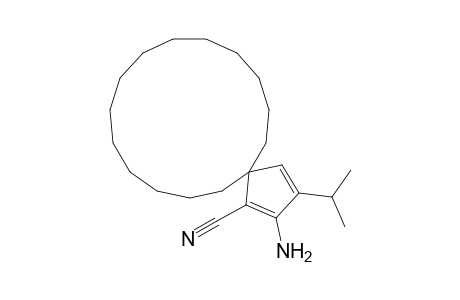 2-Amino-3-isopropylspiro[4.14]nonadeca-1,3-diene-1-carbonitrile