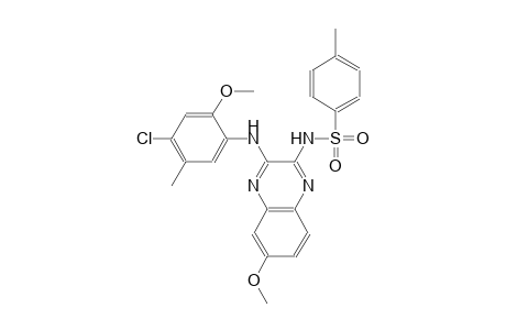 benzenesulfonamide, N-[3-[(4-chloro-2-methoxy-5-methylphenyl)amino]-6-methoxy-2-quinoxalinyl]-4-methyl-
